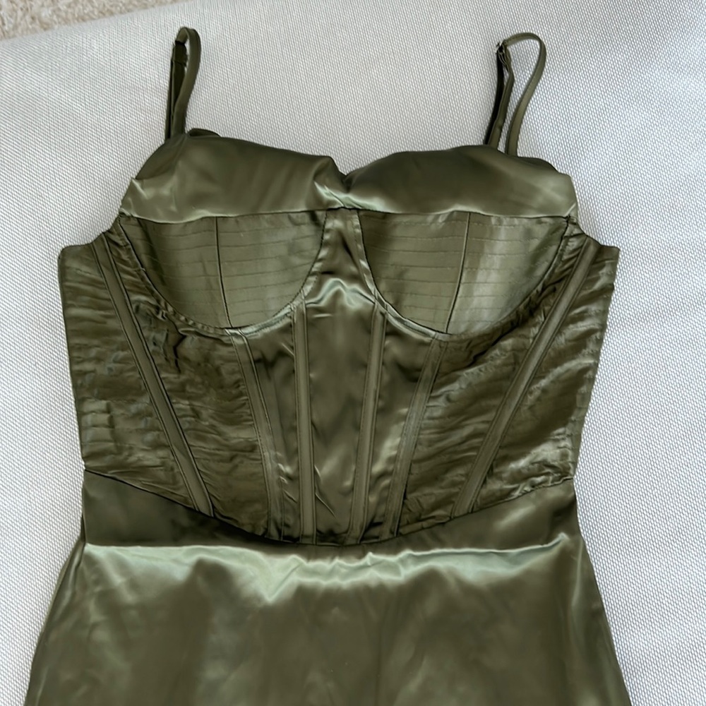 Satin corset dress